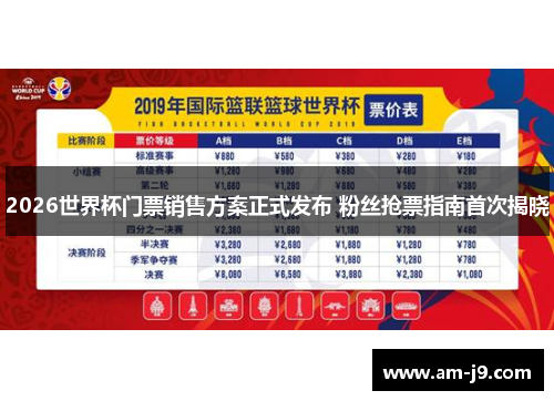 2026世界杯门票销售方案正式发布 粉丝抢票指南首次揭晓